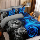 Axyaa Beast Print Bedding Set - Soft Duvet Cover with Zipper Closure