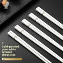 Axyaa Ceramic Chopsticks Set: High-grade, Anti-mold, Moisture-resistant Tableware for Home.