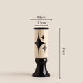 Axyaa Ceramic Vase Handlebar Candle Holder Flower Arrangement Accessories
