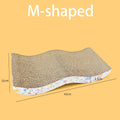 Axyaa Cat Scratch Board: Durable Corrugated Furniture Bed for Cats