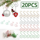 Axyaa Christmas S-Shaped Metal Hooks for Xmas Tree Ornaments and Decorations