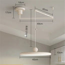 Axyaa Colorful UFO Pendant Light with Movable Arm for Eye Protection Lighting