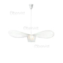 Axyaa Vintage Black Rattan LED Pendant Lamp - Home Ceiling Chandelier