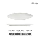Axyaa Ceramic Long Strip Dessert Plate