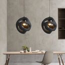Axyaa Scandinavian Twist LED Pendent Chandelier - Black & White Nordic Design