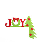 Axyaa Christmas Tree Door Topper Decoration Festive Holiday Hanging Decor for Entryways Home