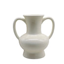 Axya Cream Ceramic Vase, Vintage Style, Living Room Table Decor, Home Accent
