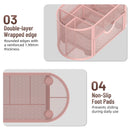 Axyaa Mesh Desk Organizer with 9 Compartments and Drawers, Pencil Holder for Office