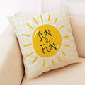 Axyaa Summer Linen Pillowcase for Home and Office Decoration