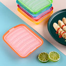 Axyaa Silicone Sausage Mold 6-hole High-temp Resistant Easy Demolding Accessory Food Box