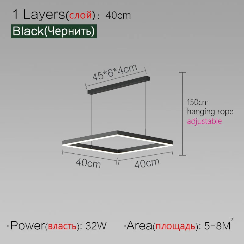 Modern LED Ceiling Chandelier by Axyaa for Living Room Bedroom Dining Room