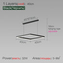 Axyaa Modern LED Chandelier Pendant Light Fixture for Living Room Dining Room