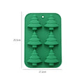 Silicone Christmas Chocolate Mold Set Snowflake Tree Stars Elk Snowman Axyaa
