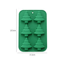 Silicone Christmas Chocolate Mold Set Snowflake Tree Stars Elk Snowman Axyaa