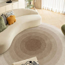 Axyaa Cream Gradient Round Rug Modern Minimalist Living Room Bedroom Decor