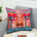 Axyaa 40x40 Jane Koluga Art Pillow Cover for Home Decor and Car Sofa Fall Theme