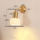 Axyaa Rotatable LED Ceramic Wall Lamp for Bathroom Mirror Living Dining Room