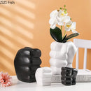 Axyaa Ceramic Vase Plant Pot Room Aesthetic Decor Artificial Flowers Arrangement