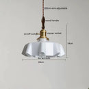 Axyaa Yellow Glass LED Pendant Lights for Indoor Lighting, Nordic Hanging Lamp