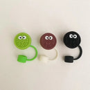 Axyaa Biscuit Silicone Straw Cap for Stanley Water Cups, Large Diameter Reusable Dustproof Plug