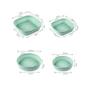 Axyaa Silicone Baking Tray - Thickened, Square, Foldable, Heat-resistant, Food Grade Mold