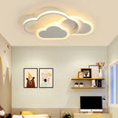 Axyaa Princess Heart Cloud LED Ceiling Lights Dimmable Chandelier for Girl's Room