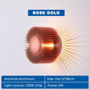Axyaa Golden LED Wall Sconces - Modern Minimalist Bedroom Lamp