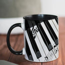Metallic Guitar Pattern Mug by Axyaa: Rock Band Enthusiasts' Home Coffee Cup