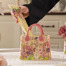 Axyaa Blooming Handbag Vase for Nourishing Fresh Flowers - Floral Decoration Ornament