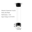 Axyaa Modern Adjustable Pendant Light for Kitchen Dining Bar LED Lighting