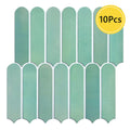 Axyaa 3D Green Tile Sticker, Self-adhesive Fish Scale Backsplash for Kitchen Bathroom