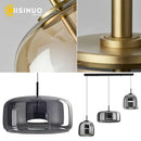 Axyaa Glass Chandelier with Adjustable Cord - Elegant Home Lighting for Dining Room