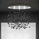 Axyaa LED Glass Ceiling Chandelier for Hotel Lobby Restaurant Art Lighting Fixtures