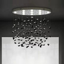Axyaa LED Glass Crystal Ceiling Chandelier - Designer Art Lighting Fixtures