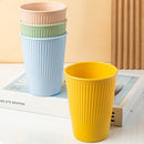 Axyaa Wheat Straw Stripe Couple Cups Set - Multi-Functional Coffee Mug for Home