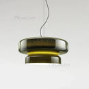 Axyaa Light Luxury Brown Glass Pendant Lamp