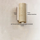 Axyaa Wabi Sabi LED Wall Lamp Yellow Travertine Stone Living Room Bathroom Mirror Light