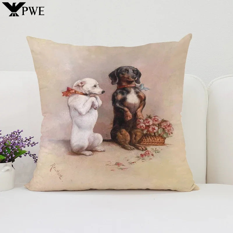 Pablo Picasso Wiener Dog Pillowcase for Modern Home Decor by Axyaa