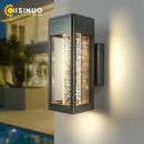 Axyaa Crystal Bubble Glass LED Wall Lamp for Outdoor Garden Entryway