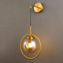 Axyaa Glass Ball LED Wall Sconce Nordic Modern Retro Wall Lamp Luminaire