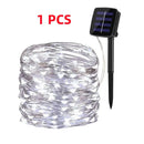 Axyaa Solar LED Fairy String Lights for Outdoor Garden Decoration