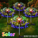 Axyaa Solar Fireworks Lights: Outdoor Waterproof 8 Modes LED String Lights