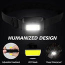 Axya COB Headlamp: Waterproof Mini LED Headlight for Camping & Hiking