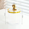 Axyaa Cotton Swab Rod Holder Makeup Storage Box Organizer Sealable Cosmetics Qtip Box