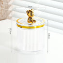 Axyaa Cotton Swab Rod Holder Makeup Storage Box Organizer Sealable Cosmetics Qtip Box