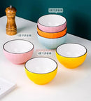 Axyaa Small Ceramic Rice Noodle Soup Bowl Set