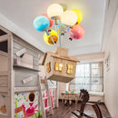 Axyaa Nordic Pendant Ceiling Chandelier Cartoon Balloon Lights for Children's Princess Room