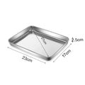 Axyaa Stainless Steel Food Storage Tray for Restaurant and Hotel Dinnerware