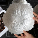 Axyaa Flower Glass Fruit Plate: Elegant Modern Snack Dish in Pearlescent Nordic Design