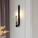 Axyaa Marble & Metal Wall Lamp, Elegant E14 Sconce for Hotel, Bedroom & Stairs